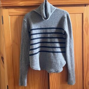 Jigsaw Montmartre Cashmere Stripe Funnel Neck